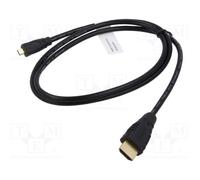 1 pcs x DIGITUS - AK-330115-010-S - Cable, HDMI 1.4, HDMI plug,micro HDMI plug,
