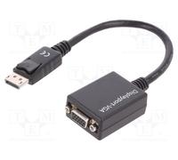 1 pcs x DIGITUS - AK-340403-001-S - Converter, DisplayPort 1.2, 150mm, black, 28