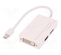 1 pcs x DIGITUS - AK-340509-002-W - Adapter, DisplayPort 1.1a, white, Input: min