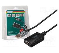 1 pcs x DIGITUS - DA-70130-4 - Repeater USB, USB 2.0, USB A socket,USB A plug, 5