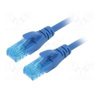 10 pcs : DK-1512-0025/B - Patch cord, U/UTP, 5e, stranded, CCA, PVC, blue, 0.25m