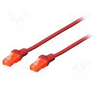 1 pcs x DIGITUS - DK-1512-030/R - Patch cord, U/UTP, 5e, stranded, CCA, PVC, red