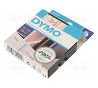 1 pcs x DYMO - S0720550 - Tape, 12mm, 7m, white, Character colour: red
