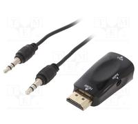 1 pcs x GEMBIRD - A-HDMI-VGA-02 - Converter, HDMI 1.4, black, Features: works wi