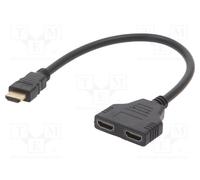 1 pcs x GEMBIRD - DSP-2PH4-04 - Splitter, passive, black, Input: HDMI plug, Out: