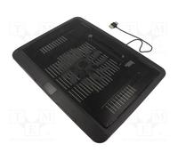 1 pcs x GEMBIRD - NBS-1F15-04 - Notebook cooling stand, black, USB A, Features: