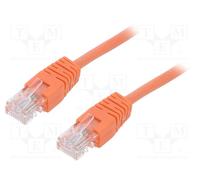 1 pcs x GEMBIRD - PP12-0.25M/O - Patch cord, U/UTP, 5e, stranded, CCA, PVC, oran