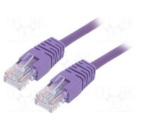 1 pcs x GEMBIRD - PP12-0.25M/V - Patch cord, U/UTP, 5e, stranded, CCA, PVC, viol