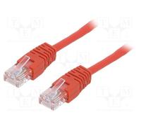 1 pcs x GEMBIRD - PP12-0.5M/R - Patch cord, U/UTP, 5e, stranded, CCA, PVC, red,