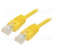 1 pcs x GEMBIRD - PP12-0.5M/Y - Patch cord, U/UTP, 5e, stranded, CCA, PVC, yello