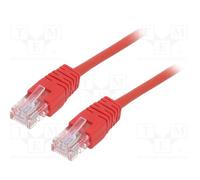 Cable Utp Cat5e Patch Cord With Moulded Strain Relief/ 1m Red