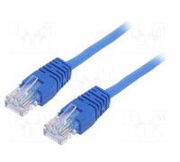 1 pcs x GEMBIRD - PP12-2M/B - Patch cord, U/UTP, 5e, stranded, CCA, PVC, blue, 2