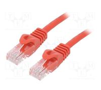 1 pcs x GEMBIRD - PP6U-0.5M/R - Patch cord, U/UTP, 6, stranded, CCA, PVC, red, 0