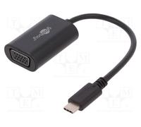 1 pcs x Goobay - 38531 - Adapter, USB 3.0, D-Sub 15pin HD socket,USB C plug, 0.2