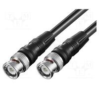 1 pcs x Goobay - 50074 - Cable, 75Ω, 5m, BNC plug,both sides, black