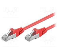 1 pcs x Goobay - 50154 - Patch cord, F/UTP, 5e, stranded, CCA, PVC, red, 5m, 26A