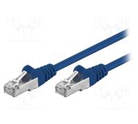 1 pcs x Goobay - 50160 - Patch cord, F/UTP, 5e, stranded, CCA, PVC, blue, 3m, 26