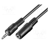 1 pcs x Goobay - 50431 - Cable, Jack 3.5mm socket,Jack 3.5mm plug, 2m
