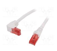 1 pcs x Goobay - 51520 - Patch cord, U/UTP, 6, stranded, CCA, PVC, white, 0.25m,