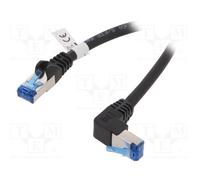 1 pcs x Goobay - 51559 - Patch cord, S/FTP, 6a, stranded, Cu, LSZH, black, 3m, 2