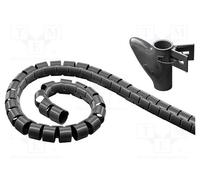 1 pcs x Goobay - 51924 - Spiral wrapping, ØBundle : 20mm, L: 2.5m, Body: black