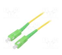 1 pcs x Goobay - 59641 - Fiber patch cord, OS2, SC/APC,both sides, 5m, LSZH, yel
