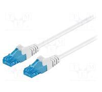 1 pcs x Goobay - 59831 - Patch cord, U/UTP, 6a, stranded, Cu, LSZH, white, 15m,