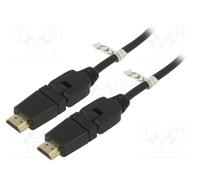 1 pcs x Goobay - 61292 - Cable, HDCP 2.2,HDMI 2.0, HDMI plug movable 360°,both s