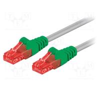 1 pcs x Goobay - 68474 - Patch cord, U/UTP, 6, stranded, CCA, PVC, grey, 2m, 24A