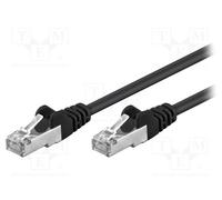1 pcs x Goobay - 68662 - Patch cord, F/UTP, 5e, stranded, CCA, PVC, black, 5m, 2