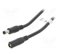 1 pcs x Goobay - 71401 - Cable, DC 5,5/2,5 plug,DC 5,5/2,5 socket, black, 3m, Sh