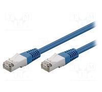 1 pcs x Goobay - 73071 - Patch cord, F/UTP, 5e, stranded, CCA, PVC, blue, 0.5m,