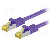 1 pcs x Goobay - 91600 - Patch cord, S/FTP, 6a, stranded, Cu, LSZH, violet, 1.5m