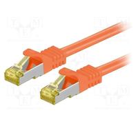 1 pcs x Goobay - 91606 - Patch cord, S/FTP, 6a, stranded, Cu, LSZH, orange, 2m,