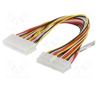 1 pcs x Goobay - 93239 - Cable: mains, ATX male 24pin,ATX female 24pin, 0.3m