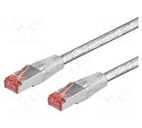 1 pcs x Goobay - 93567 - Patch cord, S/FTP, 6, stranded, Cu, LSZH, transparent,