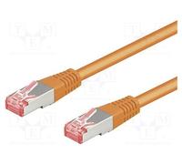 1 pcs x Goobay - 93818 - Patch cord, S/FTP, 6a, stranded, Cu, LSZH, orange, 5m,