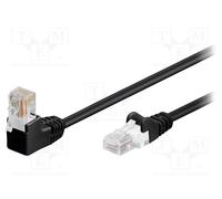 Wentronic 94171 1 m Black Network Cable - CAT5e U/UTP Patch Cable (UTP) Network Cable (1 m, RJ-45 RJ45, Cat 5e, U/UTP Patch Cable (UTP), Black)