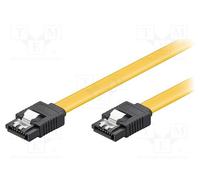 1 pcs x Goobay - 95021 - Cable: SATA, SATA L-Type plug,both sides, 0.5m, yellow