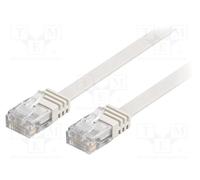 1 pcs x Goobay - 95157 - Patch cord, U/UTP, 6, stranded, Cu, PVC, white, 15m, 32