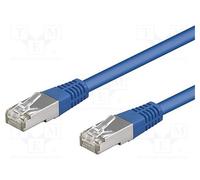 1 pcs x Goobay - 95203 - Patch cord, SF/UTP, 5e, stranded, CCA, PVC, blue, 0.25m