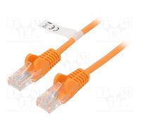 1 pcs x Goobay - 95218 - Patch cord, U/UTP, 5e, stranded, CCA, PVC, orange, 1m,