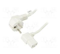 1 pcs x Goobay - 95424 - Cable, CEE 7/7 (E/F) plug angled,IEC C13 female 90°, PV