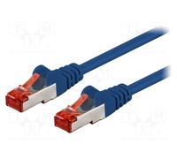 1 pcs x Goobay - 95452 - Patch cord, S/FTP, 6, stranded, CCA, PVC, blue, 0.25m,