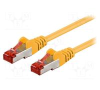 1 pcs x Goobay - 95463 - Patch cord, S/FTP, 6, stranded, CCA, PVC, yellow, 0.5m,
