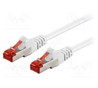 1 pcs x Goobay - 95471 - Patch cord, S/FTP, 6, stranded, CCA, PVC, white, 0.5m,