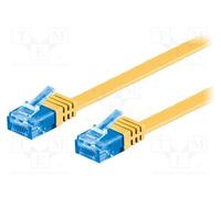1 pcs x Goobay - 96296 - Patch cord, U/UTP, 6a, stranded, Cu, PVC, yellow, 0.5m,