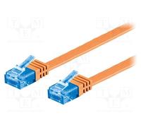 1 pcs x Goobay - 96299 - Patch cord, U/UTP, 6a, stranded, Cu, PVC, orange, 0.5m,