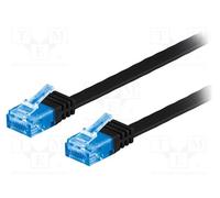 1 pcs x Goobay - 96334 - Patch cord, U/UTP, 6a, stranded, Cu, PVC, black, 3m, 32