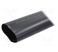 1 pcs x HELLERMANNTYTON - 323-10950 - Heat shrink sleeve, 3: 1, 95mm, L: 1m, bla